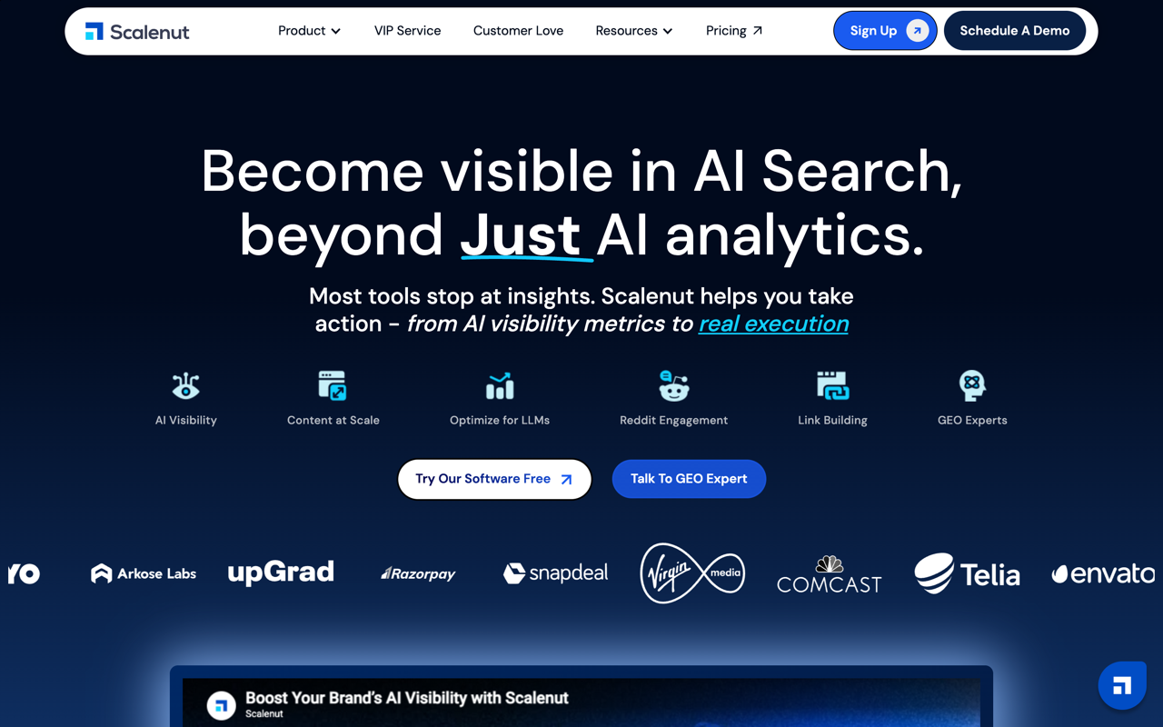 Scalenut homepage screenshot
